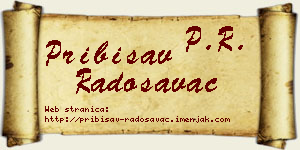 Pribisav Radosavac vizit kartica